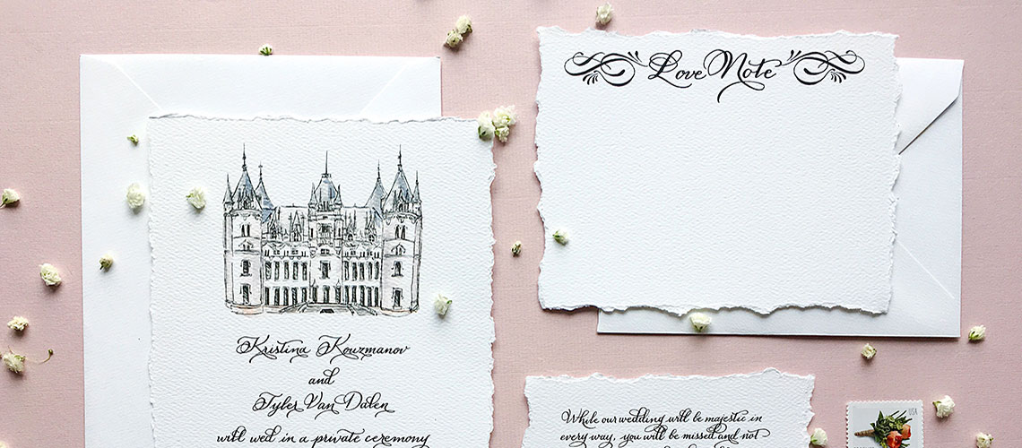 Image of french wedding invitations